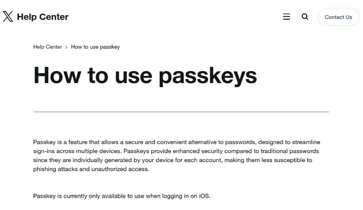 五龙口镇苹果维修店铺分享iOS用户如何通过通行密钥(Passkey)登录 